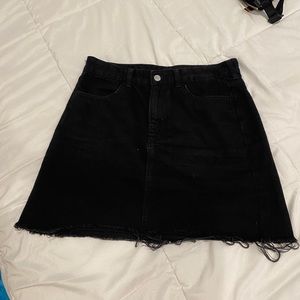 Black Denim Skirt